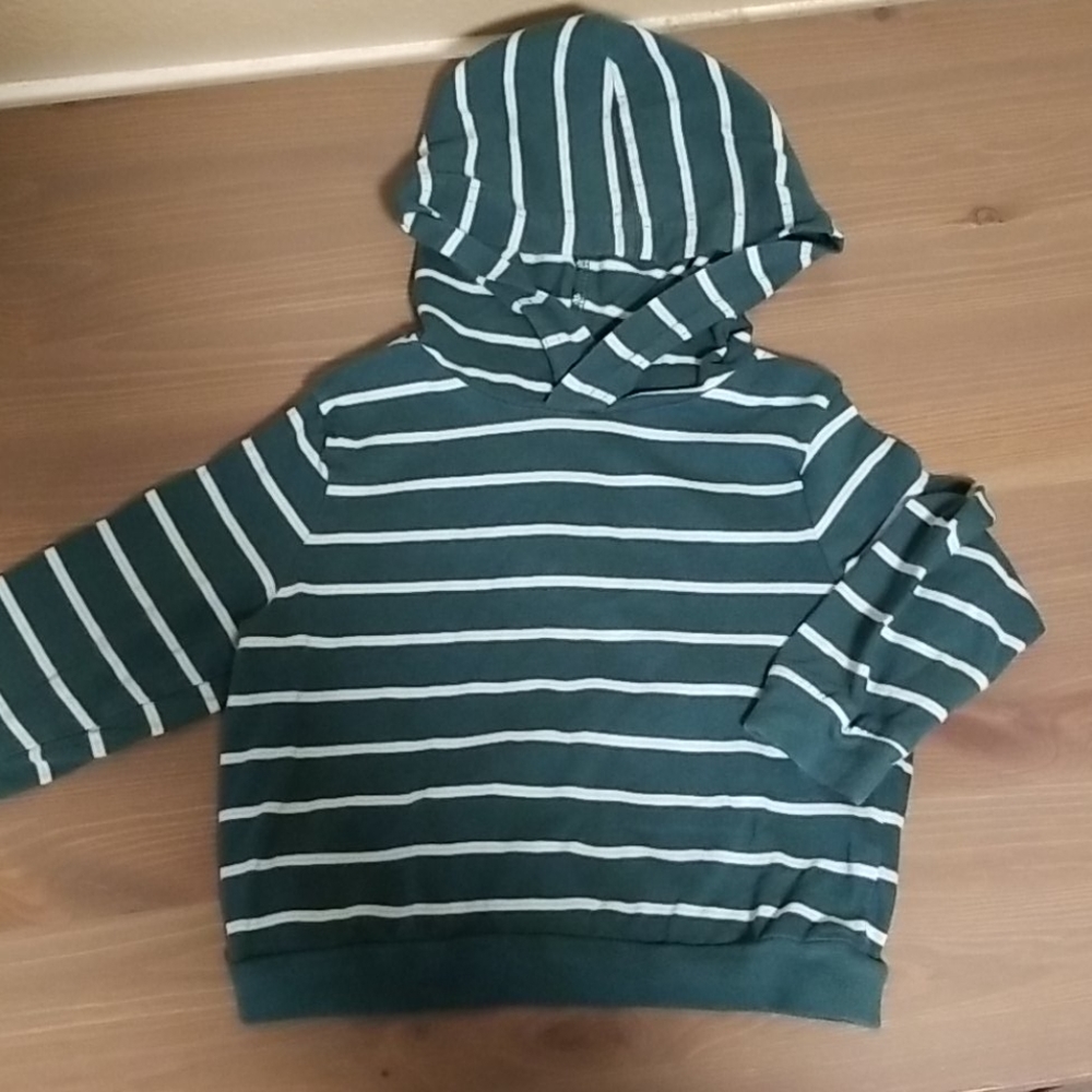 Old Navy green striped hoodie